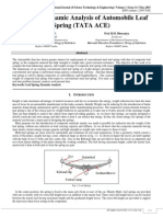 Static and Dynamic Analysis of Leaf Spring (TATA ACE)