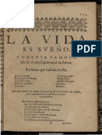 La Vida Es Sueño - Calderón de La Barca