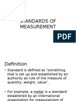 Standards of Measurement