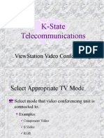 K-State Telecommunications: Viewstation Video Conferencing