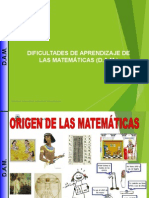 Dificultad de Aprendizaje de Las Matemáticas-DAM