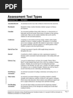 Assessment Tool Types