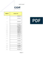 Numero Codigo CPC: Matriz Sercob