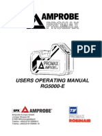 Users Operating Manual RG5000-E