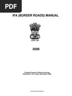 Ifa (Border Roads) Manual: Controller General of Defence Accounts West Block-V, R.K. Puram, New Delhi-110066