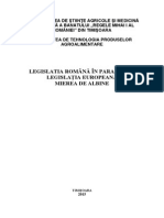 Legislatia Romana in Paralel Cu Legislatia Europeana. Mirea de Albine