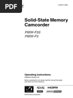 Solid-State Memory Camcorder: PMW-F55 PMW-F5