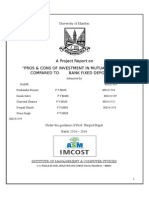 Comparative Study of Mutual Fund and Bank Fixed Deposit