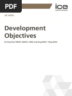 ICE 3005A-Development Objectives