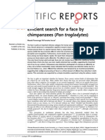 Efficient Search For A Face by Chimpanzees (Pan Troglodytes)