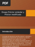 Ensayo Proctor Estándar y Proctor Modificado