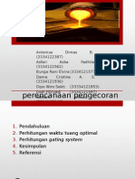 Perencanaan Pengecoran