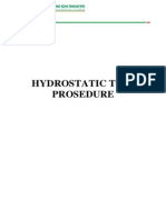 Hydrotest Prosedure - All Project