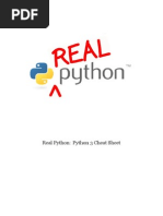 Python 3 Cheat Sheet