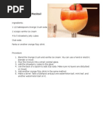 Orange Fantasy Mocktail