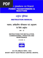 BHEL Instruction Manual On PoweTransformeEnglish