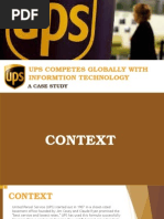 Ups Competes Globally With Information Technology