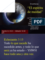 El Espíritu de Maldad