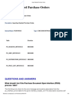 Import Standard Purchase Orders: Questions and Answers