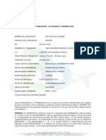 Contrato A Termino Fijo de Leidy Katherine Medrano Gasca Con Membrete Ab Tures de Colombia Uno