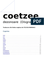 J.M. Coetzee Dezonoare (Disgrace)