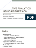 Predictive Analytics Using Regression