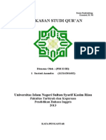 Ringkasan Studi Qur'An Tugas