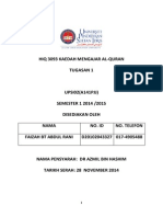 Tugasan Kaedah Pengajaran Al-Quran
