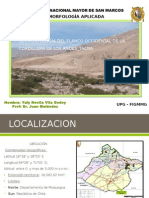 Geomorfologia Del Flanco Occidental de La Cordillera de