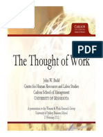 John Budd The Thought of Work 