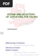 Sizing and Selecting Actuators For Valves