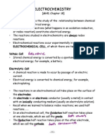 Electrochemistry Notes