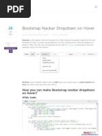 Bootstrap Navbar Dropdown On Hover