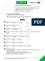 Matematica EtapaI 14-15 ClasaIII Subiect