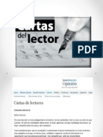 Cartas de Lectores