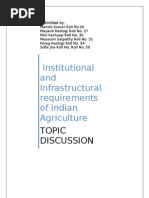 Institutional and Infrastructural Requirements of Indian Agriculture