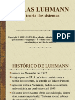 Luhmann e A Teoria de Sistemas