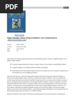 Addison Wesley - Object Design Roles, Responsibilities, and Collaborations (Nov.2002)