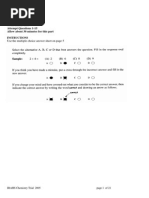 James Ruse 2005 Chemistry Trials & Solutions