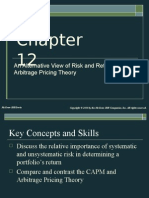 An Alternative View of Risk and Return: The Arbitrage Pricing Theory