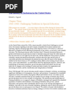 The History of Inclusion in The United States: Chapter Three 1960-1968: Challenging Traditions in Special Education