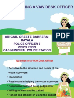 Designating A Vaw Desk Officer