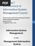 Information System Management Meeting 1