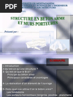 Structure en Beton Arme Et Murs Porteurs