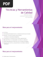 Técnicas y Herramientas de Calidad