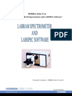 Training LabRAM Spectometer and Software