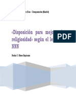 Disposición para Mejorar La Religiosidad Según NNN