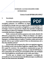 Linguagem e Sociedade: Algumas ReflexÕes Sobre Determinismo