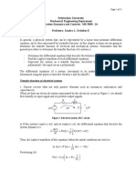 Transfer Function of Electrical and Mechanical Systems