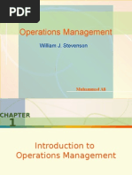 Operations Management: William J. Stevenson